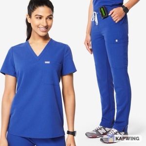 Figs Winning Blue Catarina top